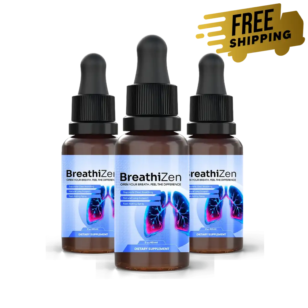 Three bottles of BreathiZen oral spray